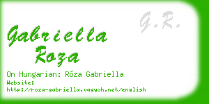 gabriella roza business card